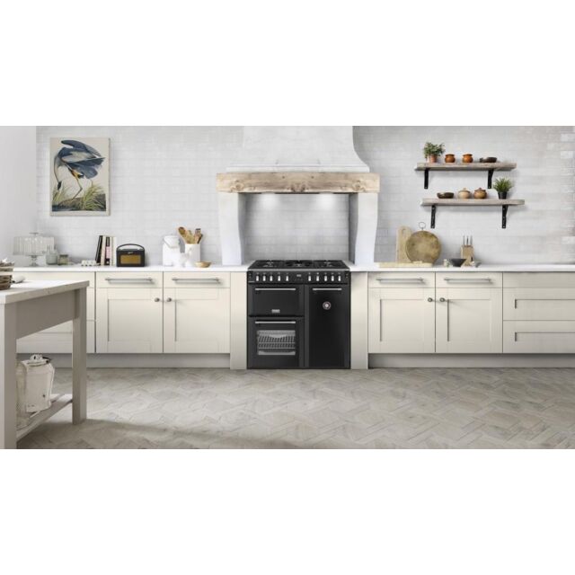 Stoves RCA RICH 90DF 90cm Richmond Dual Fuel Range Cooker - Black