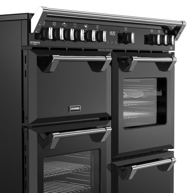 Stoves DX RCA RICH 100Ei RTY 100cm Richmond DX Electric Induction Rotary Range Cooker - Black