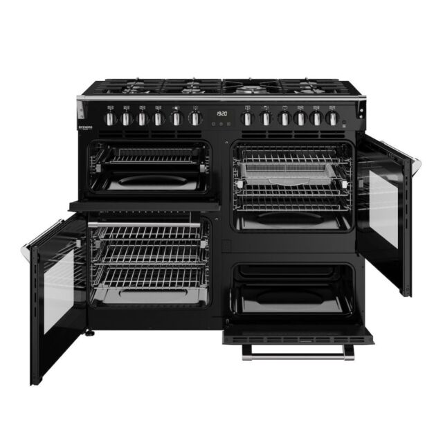 Stoves DX RCA RICH 110DF 110cm Richmond DX Dual Fuel Range Cooker - Black