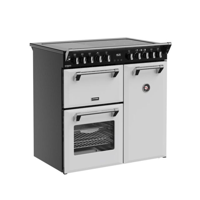 Stoves DX RCA RICH 90Ei RTY 90cm Richmond DX Electric Induction Rotary Range Cooker - Ice White