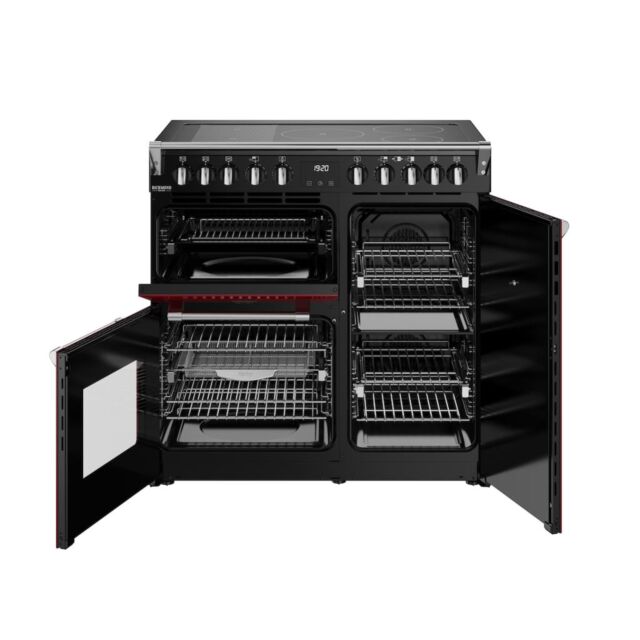 Stoves DX RCA RICH 90Ei RTY 90cm Richmond DX Electric Induction Rotary Range Cooker - Garnet Red