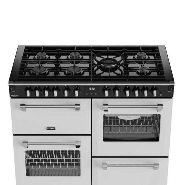 Stoves DX RCA RICH 110DF 110cm Richmond DX Dual Fuel Range Cooker - Ice White