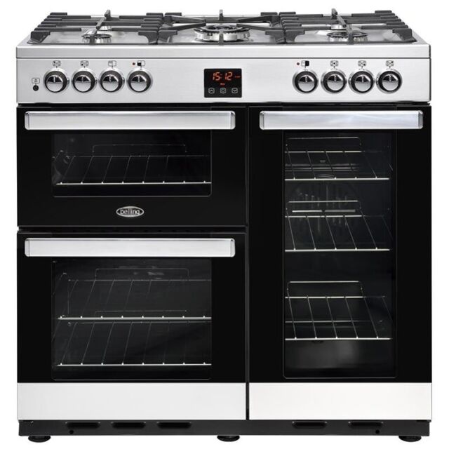 Belling  Cookcentre 90DFT S 90cm Dual Fuel Range Cooker