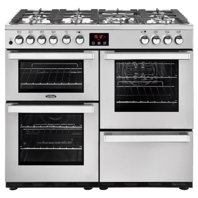 Belling  Cookcentre 100DF PSS 100cm Dual Fuel Range Cooker