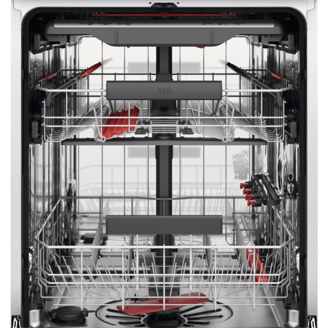 AEG FSE74747P 7000 GlassCare Fully Integrated Dishwasher with AirDry Technology + 15 Place Settings