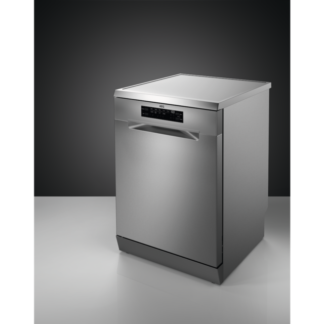 AEG FFB73727PM 7000 GlassCare Freestanding Dishwasher with AirDry Technology + 15 Place Settings