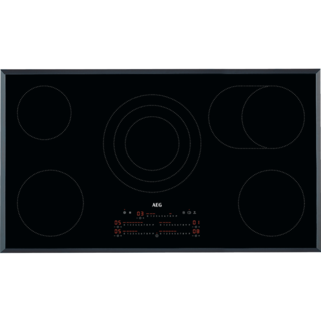 AEG HRE95770FB 3000 Radiant Ceramic Hob with Hob2Hood