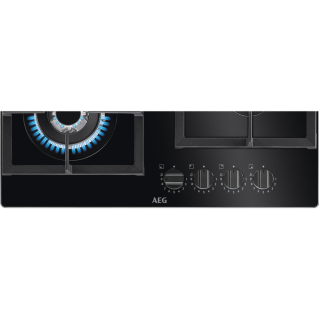 AEG HKB64420NB 6000 Gas on Glass Gas Hob