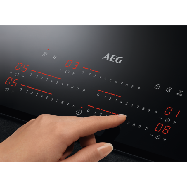 AEG IKS8575XFB 6000 MultipleBridge Full Induction Hob with Hob2Hood