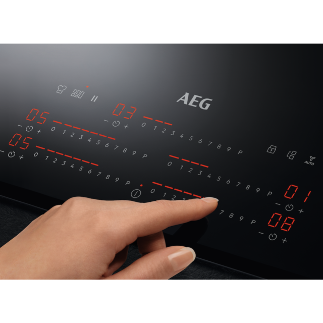 AEG IKE95751FB 6000 MultipleBridge Full Induction Hob with Hob2Hood
