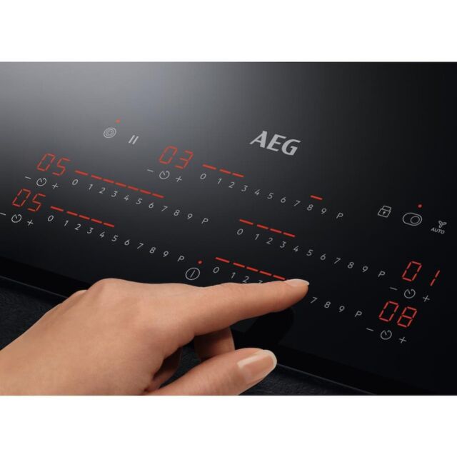AEG HRE95770FB 3000 Radiant Ceramic Hob with Hob2Hood