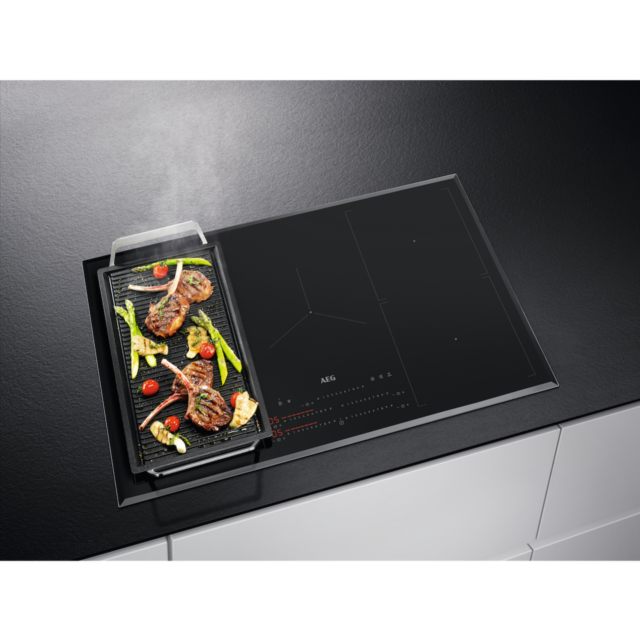 AEG IKS8575XFB 6000 MultipleBridge Full Induction Hob with Hob2Hood