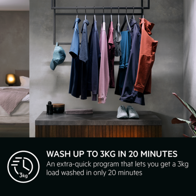 AEG LFR61144B 6000 Series Front Loading Full Size 10kg Washing Machine
