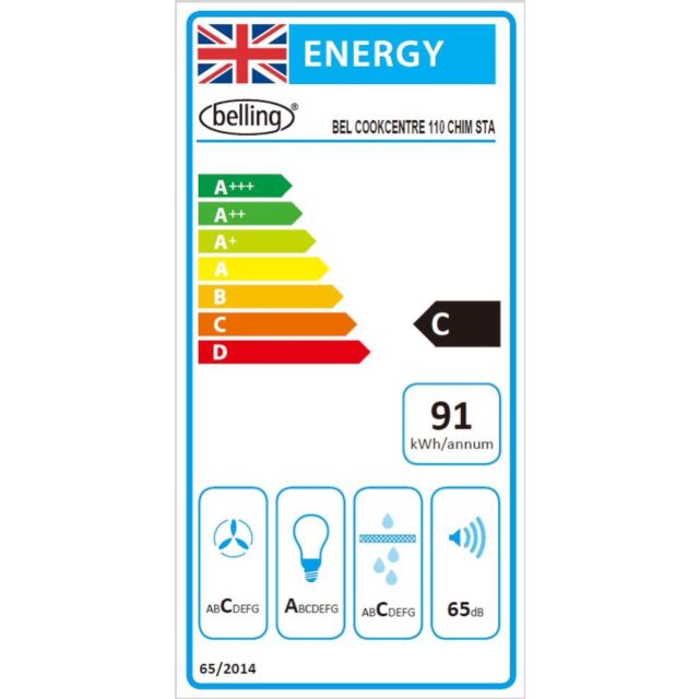 Belling BEL COOKCENTRE 110 CHIM 110cm Hood