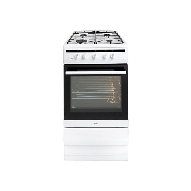 Amica 508GG5W 50cm Freestanding Gas Cooker with Gas Hob