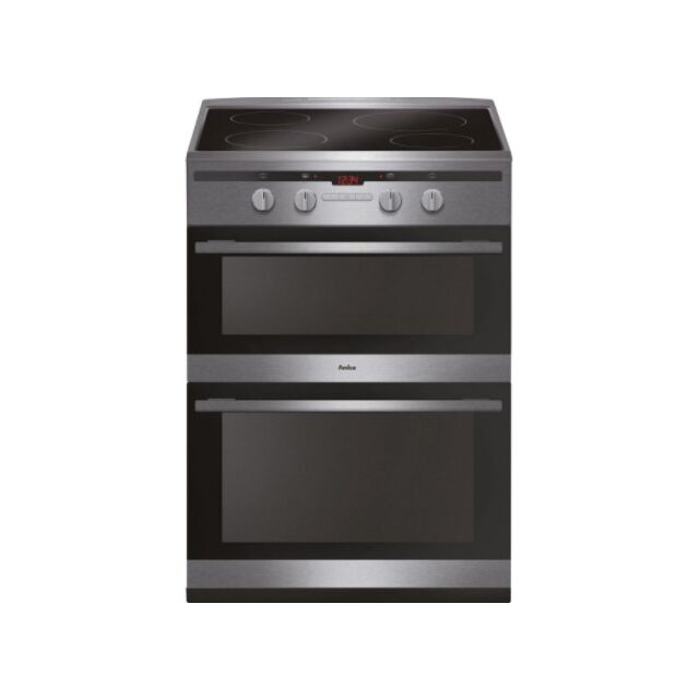 Amica AFN6550SS 60cm Freestanding Electric Double Oven with Induction Hob