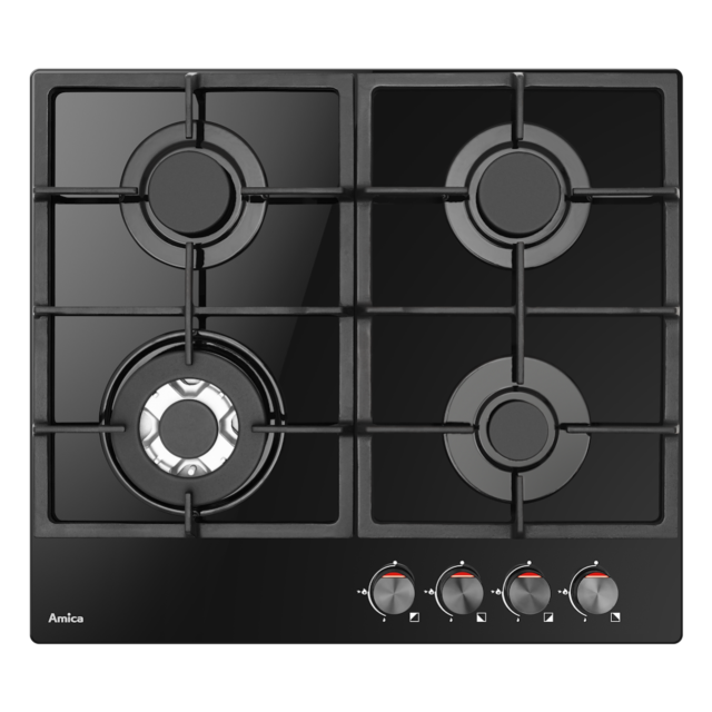 Amica AGVH6250BL 60cm Gas on Glass Hob