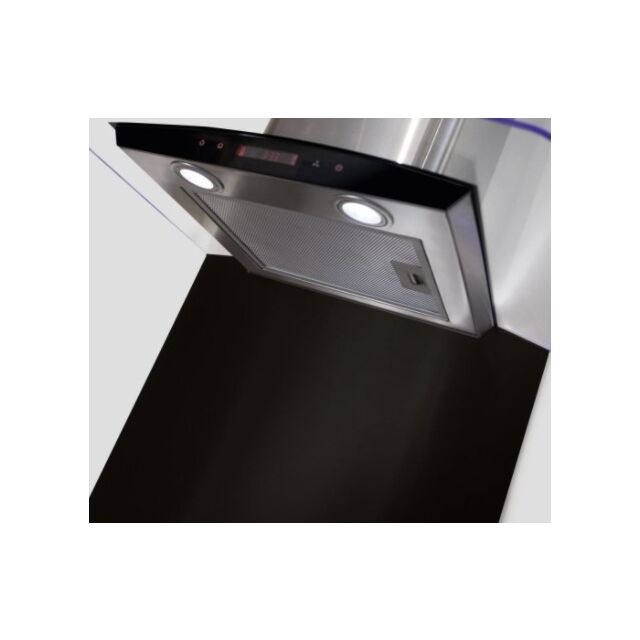 CDA CSB62CBL Curved Metal Splashback