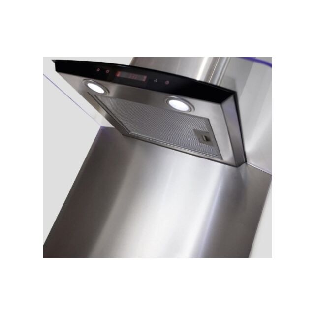CDA CSB72CSS Curved Metal Splashback