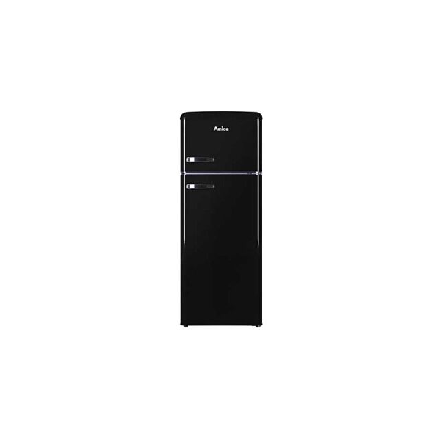 Amica FDR2213B 55cm Freestanding Retro Static 30/70 Double Door Fridge Freezer