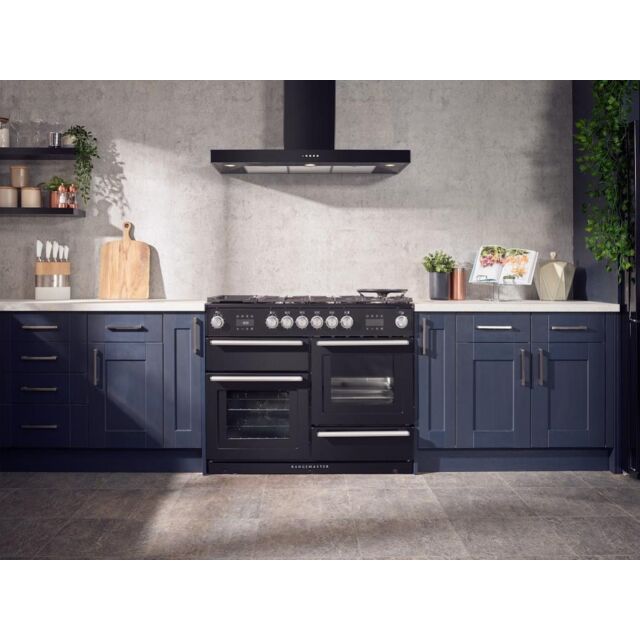Rangemaster NEX110SODFFBL/C NEXUS Steam 110cm Dual Fuel Range Cooker