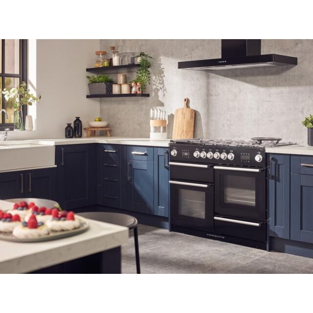 Rangemaster NEX110SODFFCB/C NEXUS Steam 110cm Dual Fuel Range Cooker