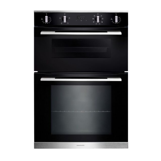 Rangemaster RMB9048BL/SS 90cm Built-In 4/8 Functions Double Oven