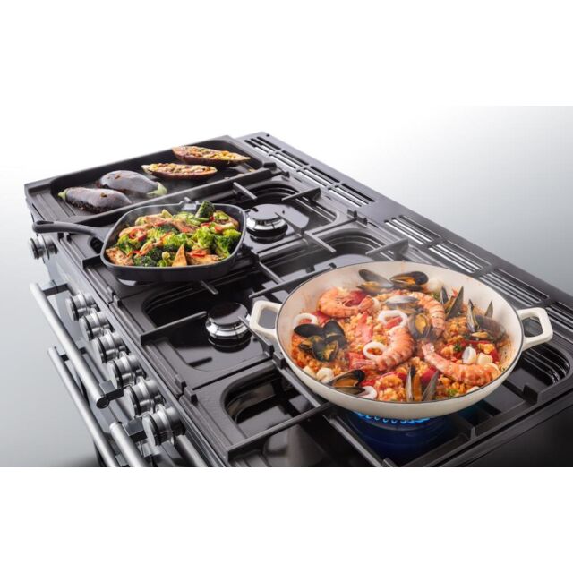 Rangemaster NEX110SODFFBL/C NEXUS Steam 110cm Dual Fuel Range Cooker