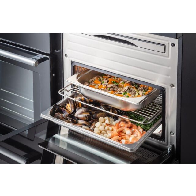 Rangemaster NEX110SODFFCB/C NEXUS Steam 110cm Dual Fuel Range Cooker