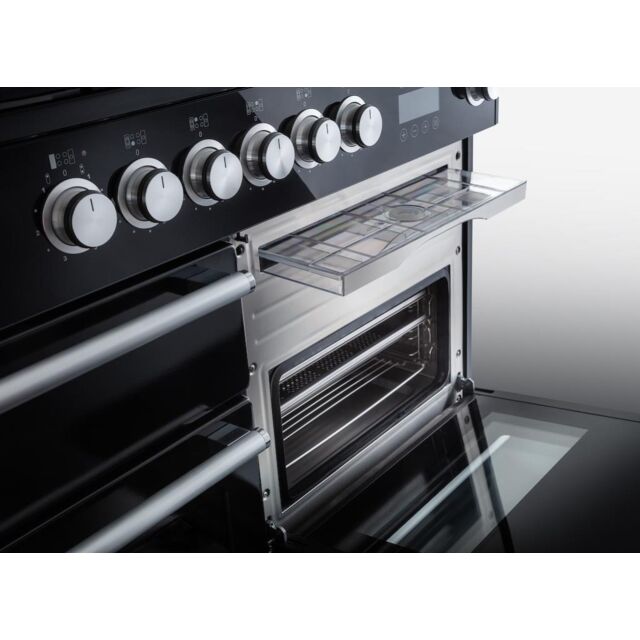 Rangemaster NEX110SODFFBL/C NEXUS Steam 110cm Dual Fuel Range Cooker