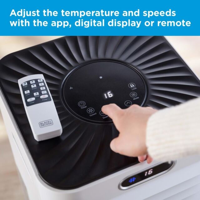 Black & Decker BXAC40025GB Portable 9000 BTU 3-in-1 Smart Air Conditioner