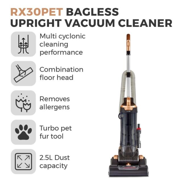 Tower T108000BLGPET RXP30PET Bagless Upright Vacuum Cleaner