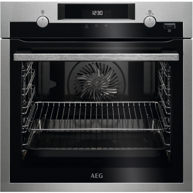 AEG BPS555020M SteamBake Pyrolytic Multifunction oven with retractable rotary controls, Touch contro