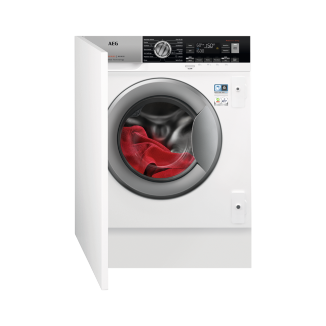 AEG L7WC8632BI Integrated Washer Dryer. 8kg wash load, 4kg dry load, 1600rpm spin speed
Integrated Washer Dryer. 8kg wash load, 4kg dry load, 1600rpm spin speed, medium dis