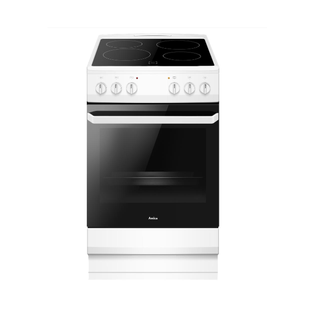 Amica AFC1530WH 50cm single cavity ceramic cooker