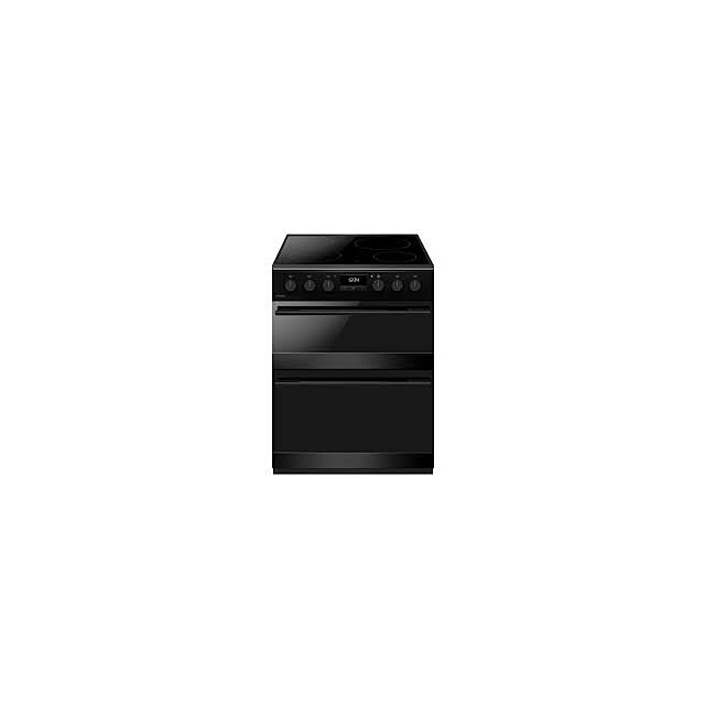 CDA CFC6100MB 60Cm Cooker - Ceramic Hob - Double Oven