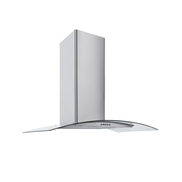 Culina CG60SSPF 60Cm Curved Glass Hood - Stainless Steel