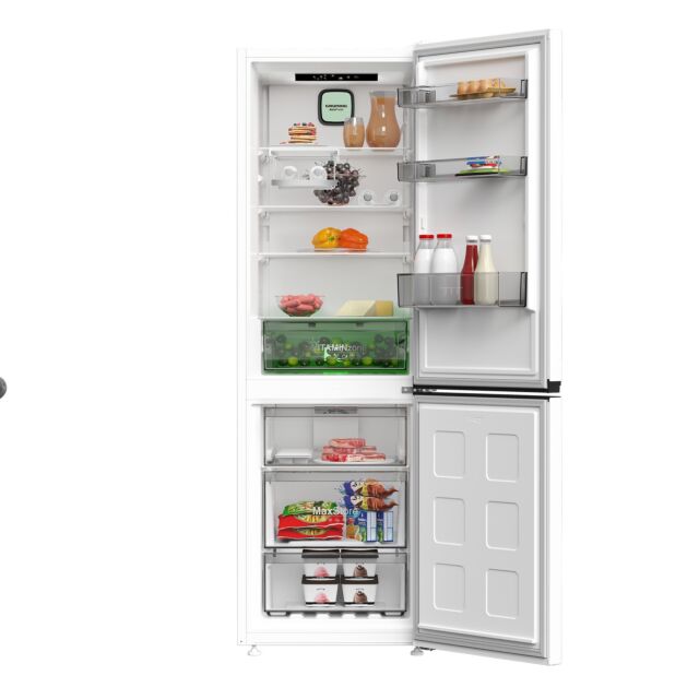 Grundig GKN5686VW 186X60cm White No Frost Fridge Freezer With Vitaminzone