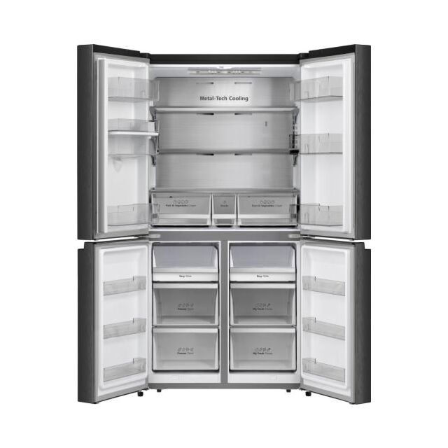 Hisense RQ758N4SWFE Multidoor Frost Free Fridge Freezer With Water Black