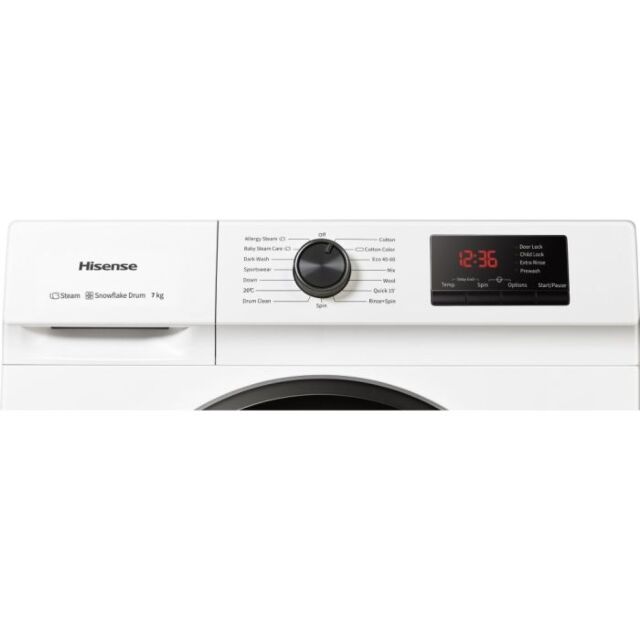 Hisense WFVB7012EM 7Kg/1200Rpm Washing Machine 