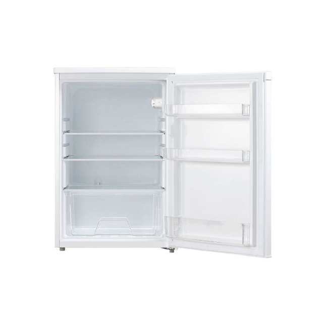Midea MDRD194FGE01 55.3Cm Undercounter Fridge Freestanding Transparent Drawers Led Lights 131L White