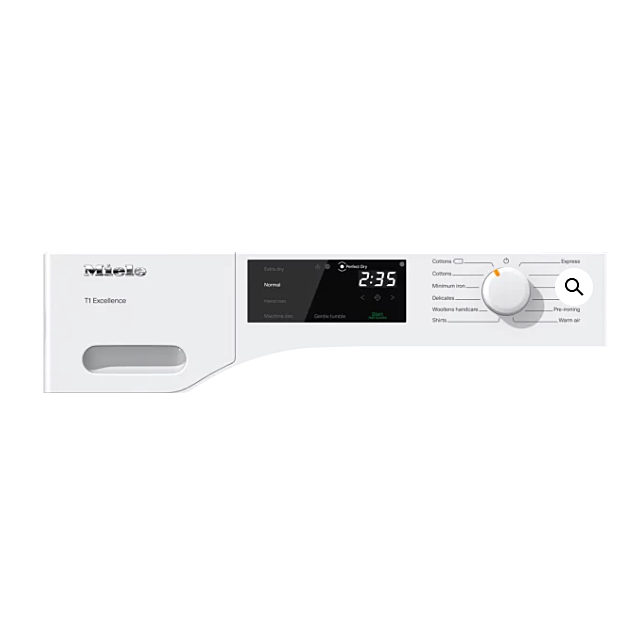 Miele TED265 WP Heat Pump, 8kg Honeycomb drum with LED lighting, A++ energy rating, EcoDry, Very qui