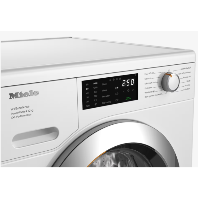 Miele WEK365WCS 10kg Honeycomb drum 1400rpm A Energy Rating Exceptionally quiet (68dB) QuickPowerWas