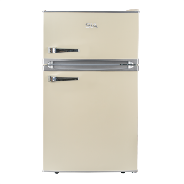 Sia RFM88C Freestanding Under Counter Retro Fridge Freezer - Cream