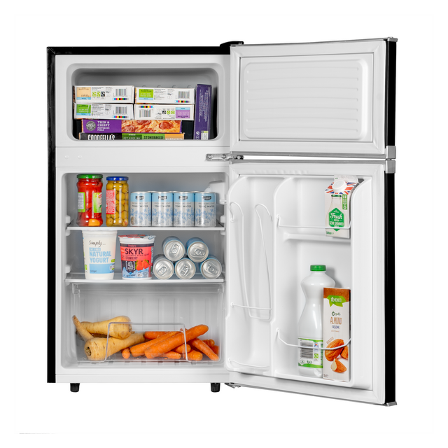 Sia RFM88B Freestanding Under Counter Retro Fridge Freezer - Black