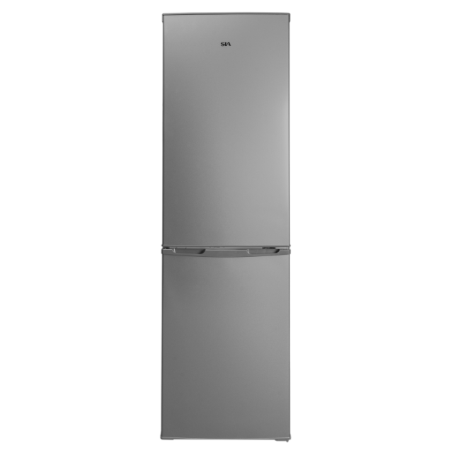 Sia SFF1570SI 157 x 47.5cm Freestanding Combi Fridge Freezer - Silver