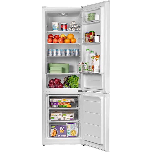 Sia SFF17855WE 55X178cm White Freestanding 268L 60:40 Combi Fridge Freezer