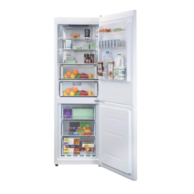 Sia SFF1850W Sia Freestanding Combi Fridge Freezer, 60Cm Width, 326L, Electrical Control, White