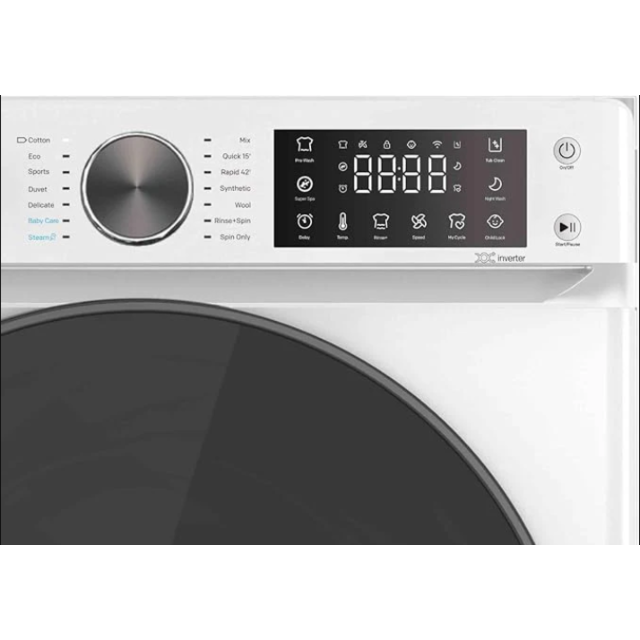 Sia SWM121400W 12kg Washing Machine 1400rpm digital display 14 programs A class White