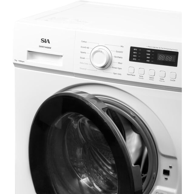 Sia SWM7440W 7Kg 1400Rpm Washing Machine'